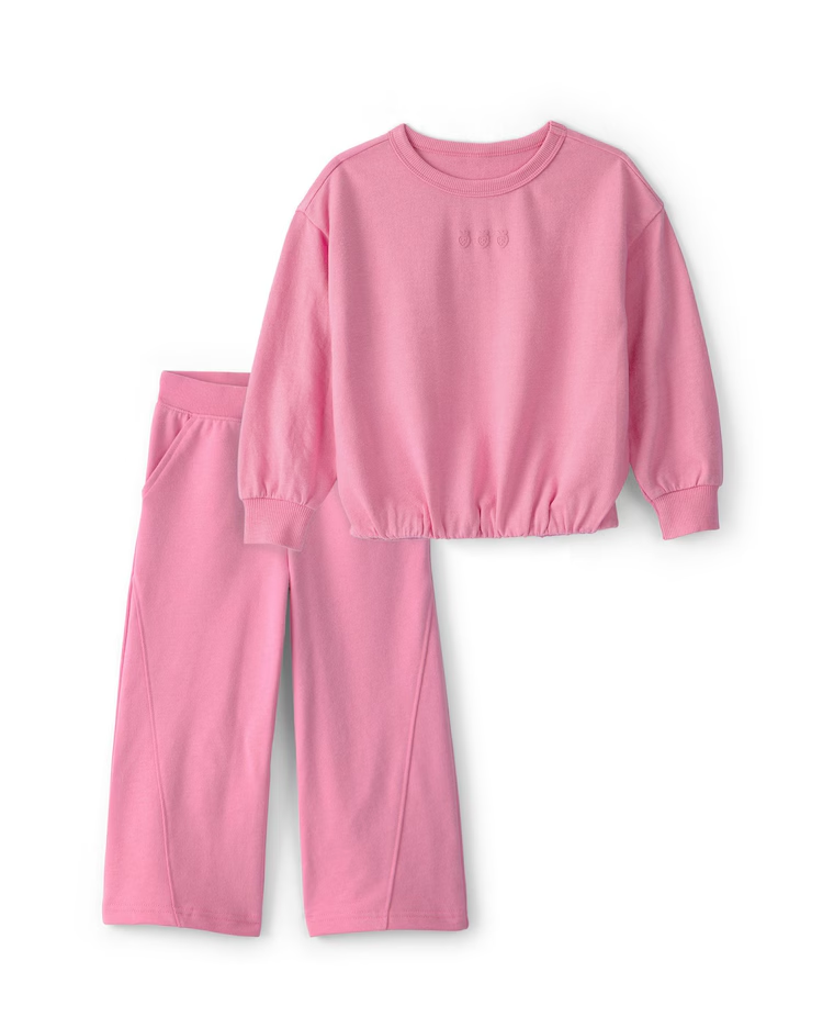Conjunto Carter's infantil menina morango 2 peças - Rosa